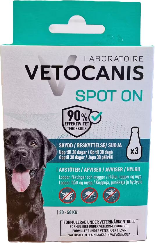 Anti-parasit Spot On Hund Large Vetocanis 3x3ml